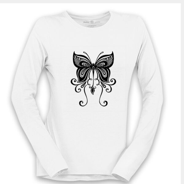 تيشيرت كم طويل  - Women's Long Sleeve Shirt Thumbnail